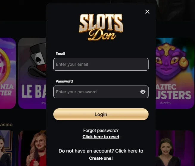 Slotsdon Casino-autorisatie