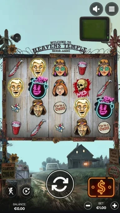 De interface van de slot in de mobiele versie